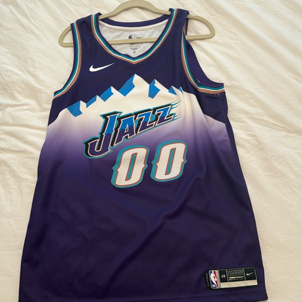 Men’s large Jordan clarkson 00 purple mountain Utah jazz jersey